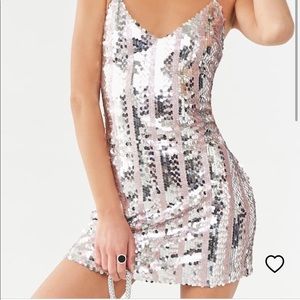 forever 21 sequin striped dress